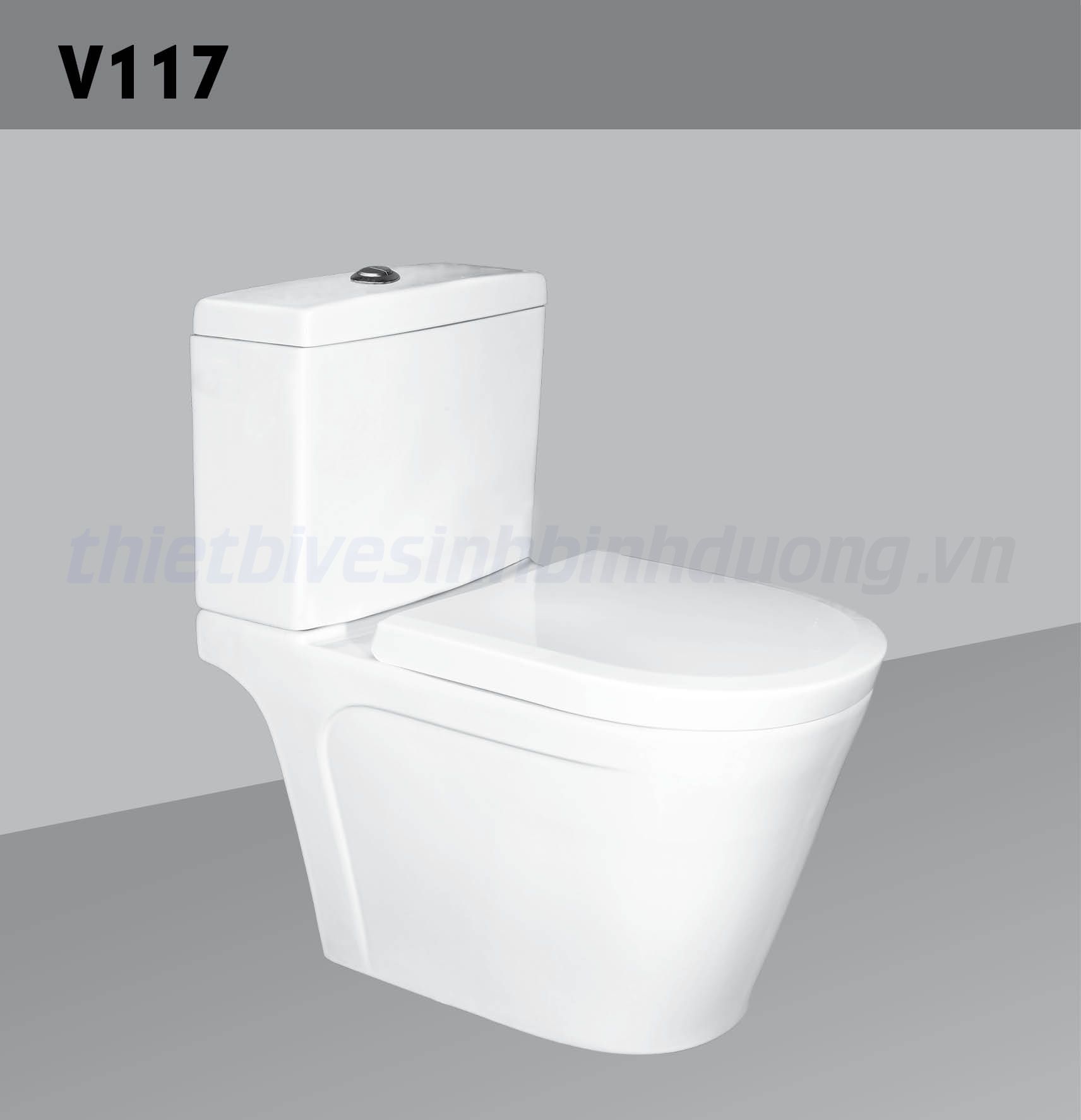 Bồn cầu sứ Hảo Cảnh HC V117